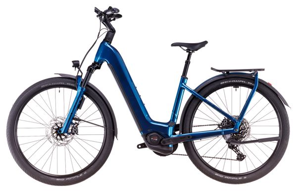 VTC Électrique Cube Kathmandu Hybrid EX 800 Easy Entry Shimano Cues 11V 800 Wh 700 mm Bleu Electric 2025