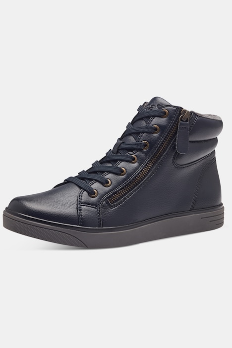Leder-Sneaker, Jana Shoes, Wechselfußbett, Zipper