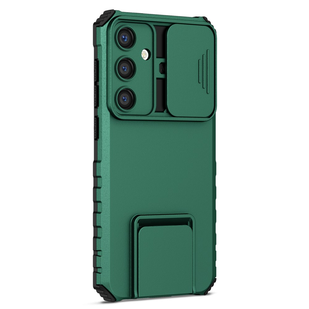Samsung Galaxy S24 Hybrid Outdoor Hardcase Hülle mit Cam-Slider   Kickstand - Grün (Matt)
