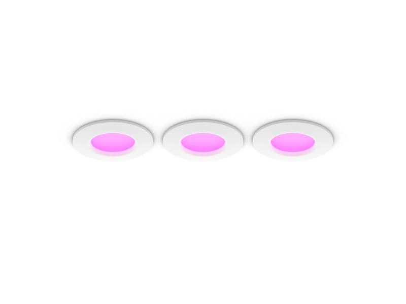 Philips Hue White & Color Ambiance Slim Recessed 90 mm 3er Smarte Hue-Einbauleuchte