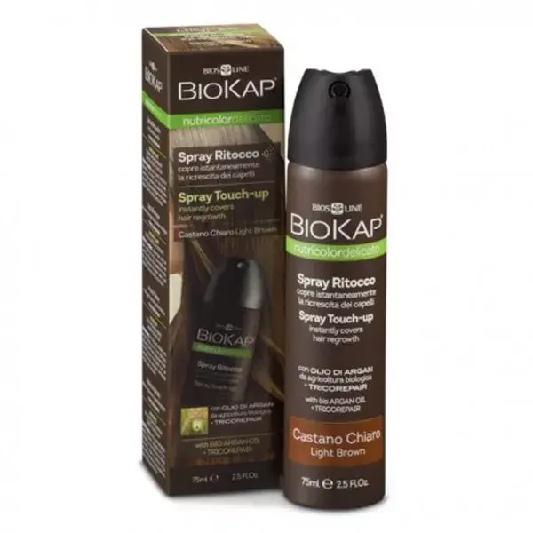 Biokap Nutricolor Delicato Spray Retouche Racines Châtain Clair 75ml
