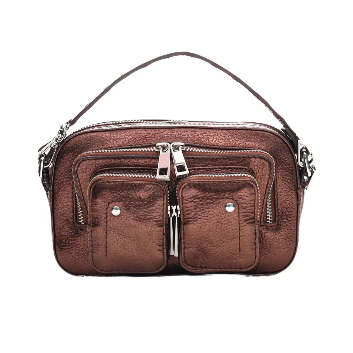 Nunoo | Helena Metallic | Leren schoudertas