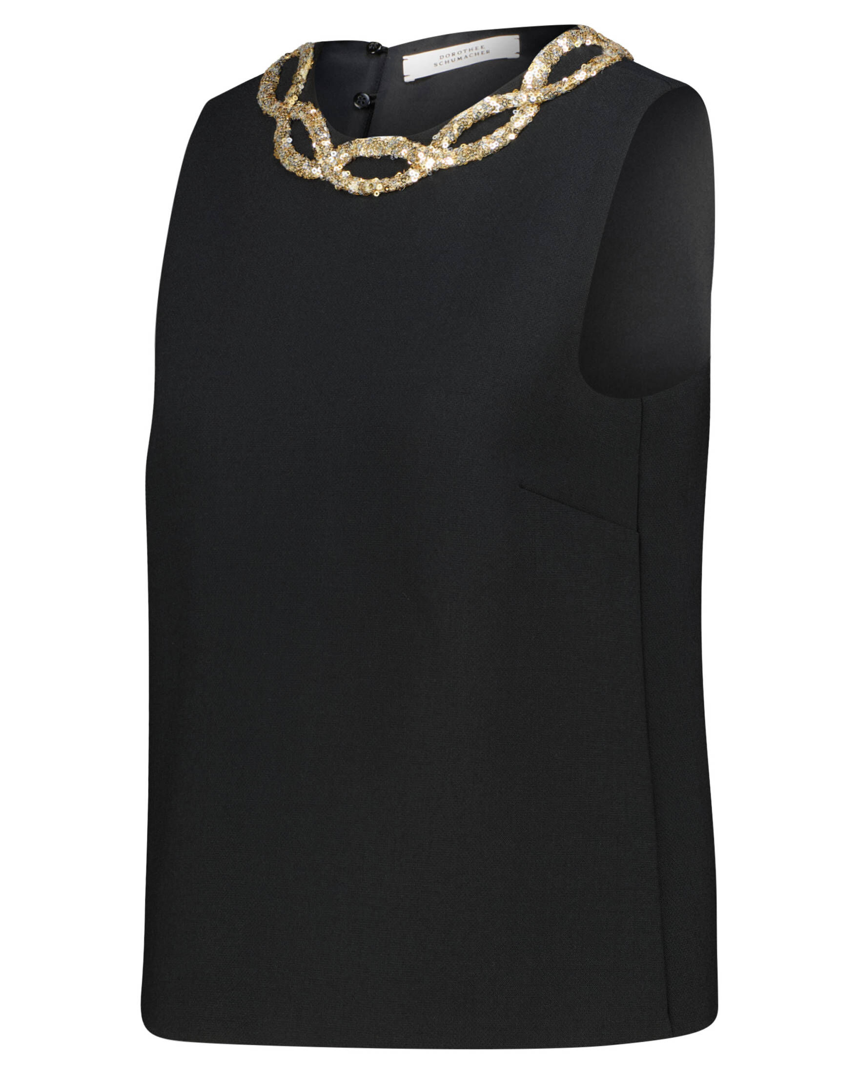 Dorothee Schumacher| Damen Top STRIKING COOLNESS mit Schurwolle und Pailletten