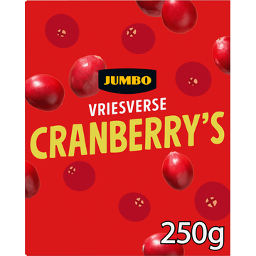 Jumbo Vriesverse Cranberry's 250 g
