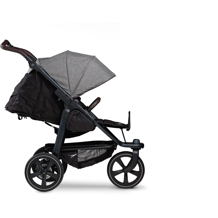 tfk Sportkinderwagen Mono 2 mit Luftkammerrad Set premium grau