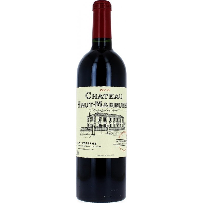 Château HAUT MARBUZET 2020 - Saint-Estèphe - par Caisse bois de 6 bouteilles 75 cl