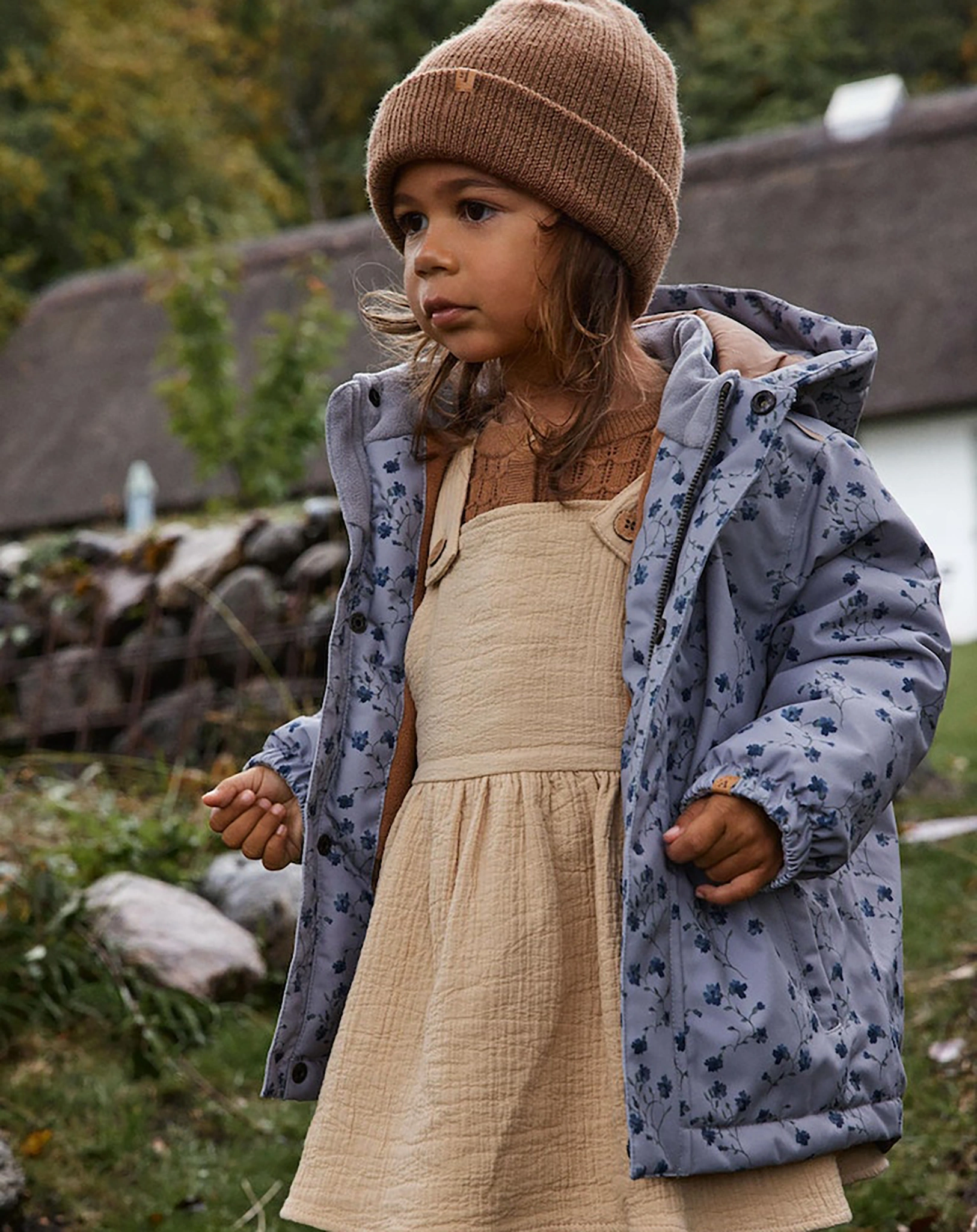 Schneejacke NMFLASNOW AOP in wet weather
