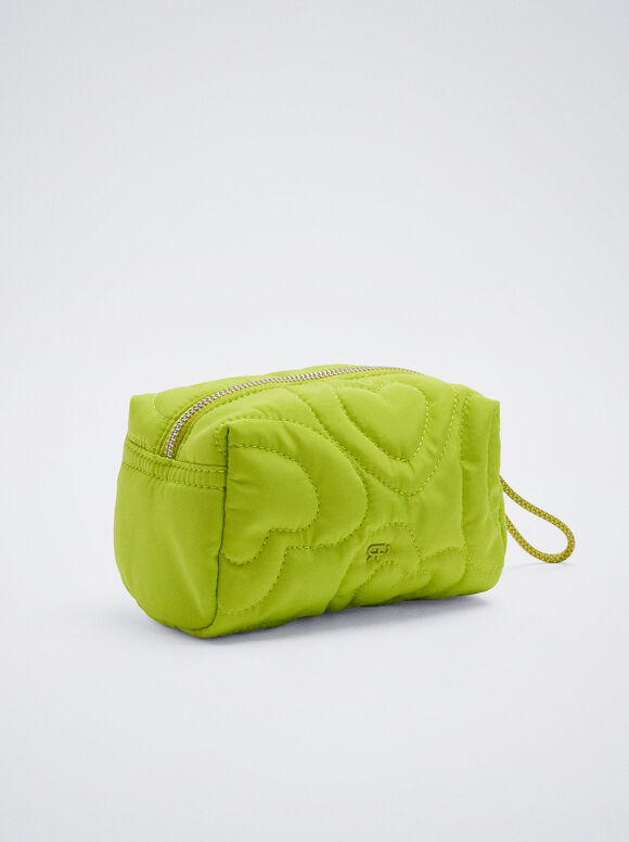 Nécessaire acolchoada em nylon - Amarela
