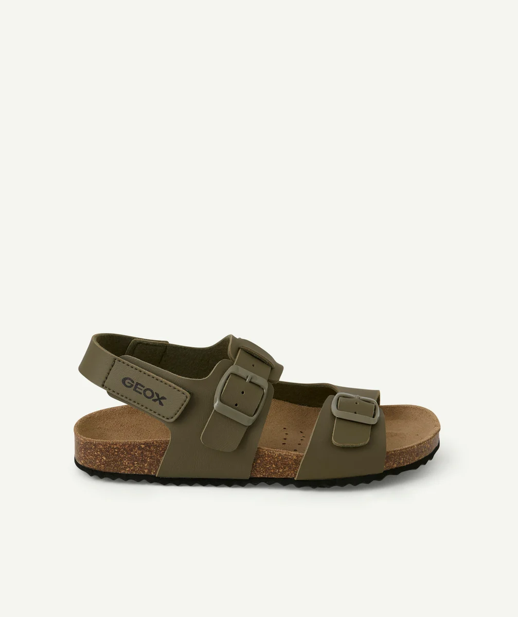 GEOXsandales ouvertes garçon ghita kaki avec scratch