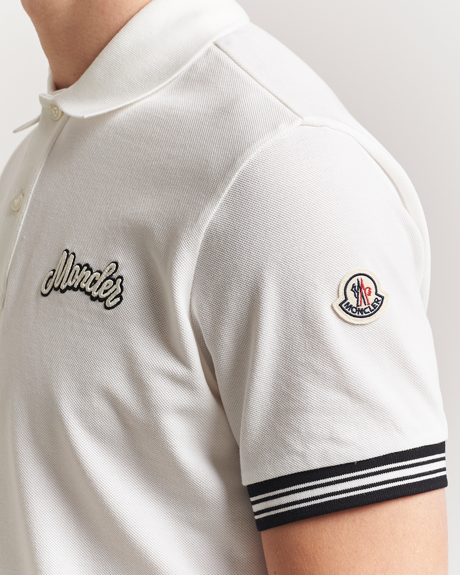 Moncler Letters Logo Polo White