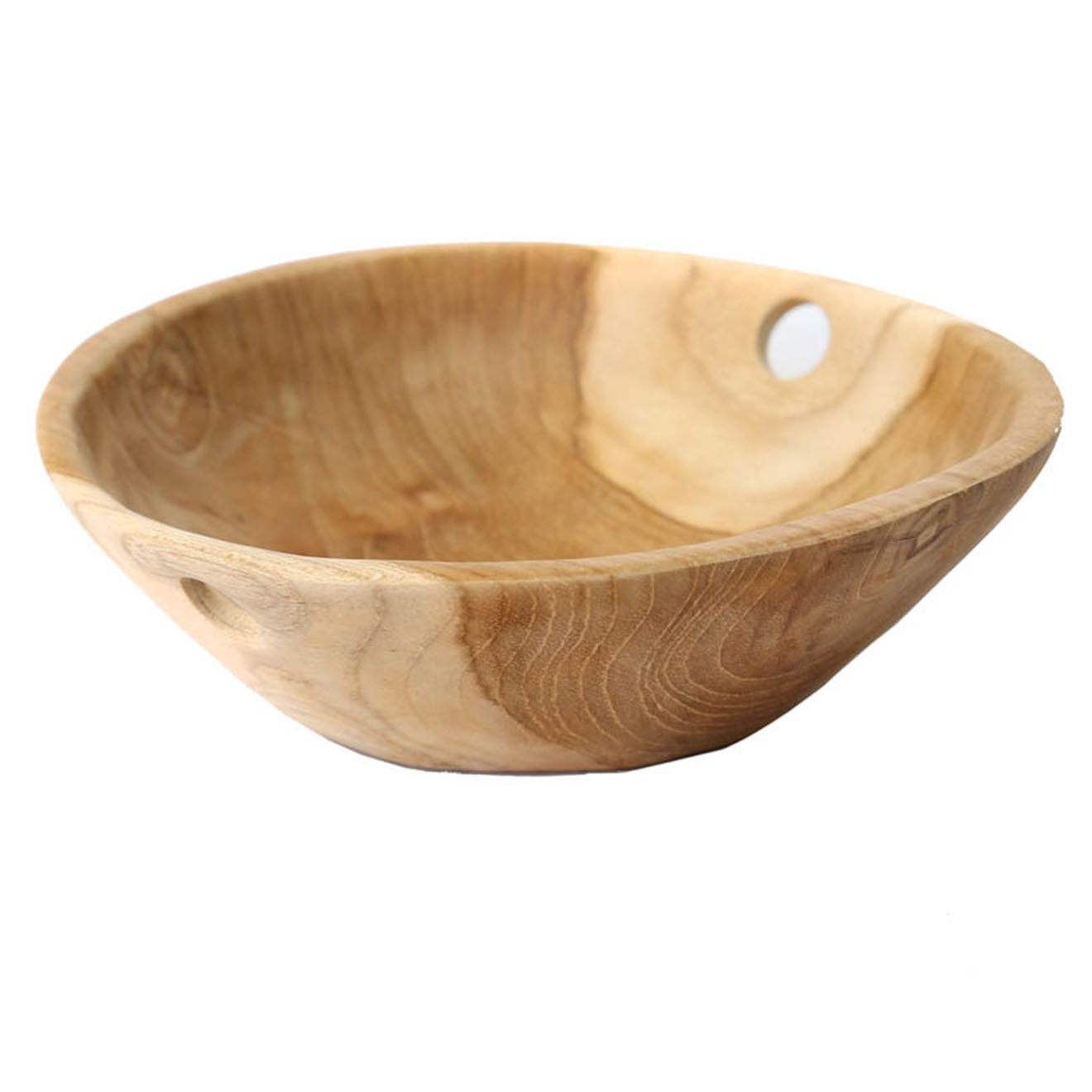 Bazar Bizar Bol en bois Teak beige - D.20xH.5 cm