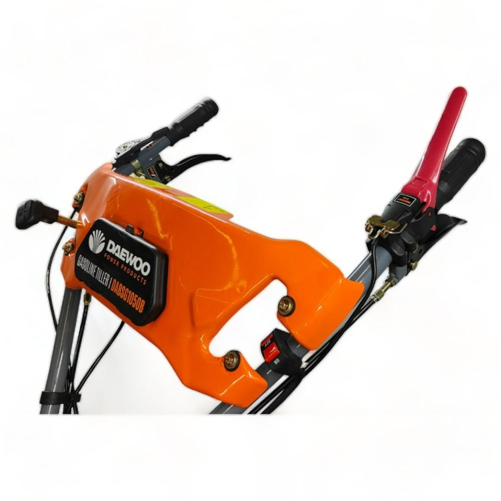 Motoculteur thermique à traction 212cm3, largeur de travail jusqu'à 130cm, 2 vitesses av/1 ar, guidon ajustable - daewoo dabsg1050b