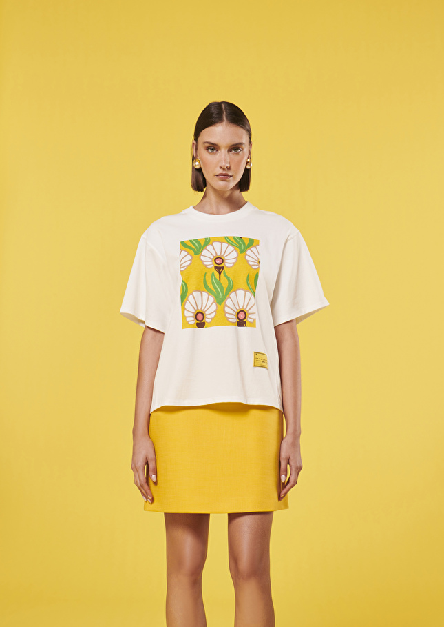 T-Shirt Trinidadblanc en coton