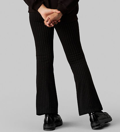 Calvin Klein Hosen - Nadelstreifen-Flare - Ck Black