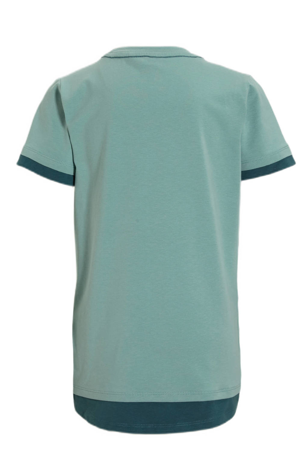 anytime T-shirt Pietro met printopdruk mint