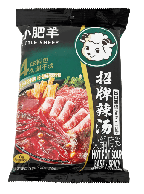 Little Sheep Pittige Soepbasis voor Hot Pot 235g