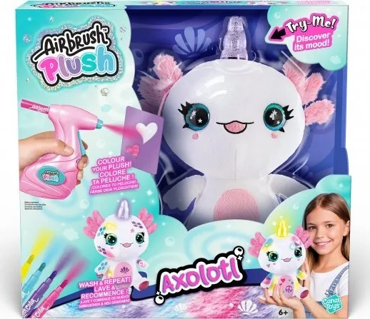 Airbrush Plush Axolotl-enhjørning