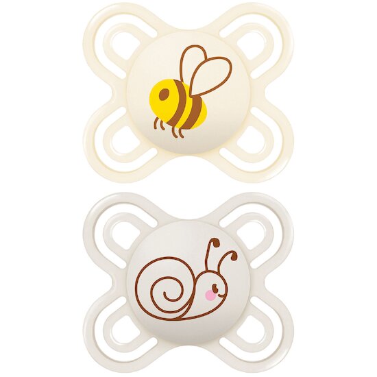 Lot de 2 Sucettes Perfect Silicone Naissance Aléatoire   0 - 2 mois   de               Mam