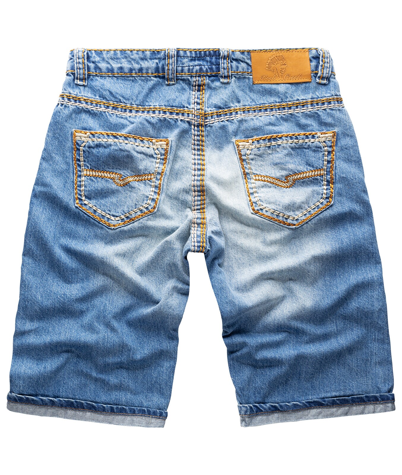 Rock Creek Shorts Jeansshorts dicke Naht Regular Fit