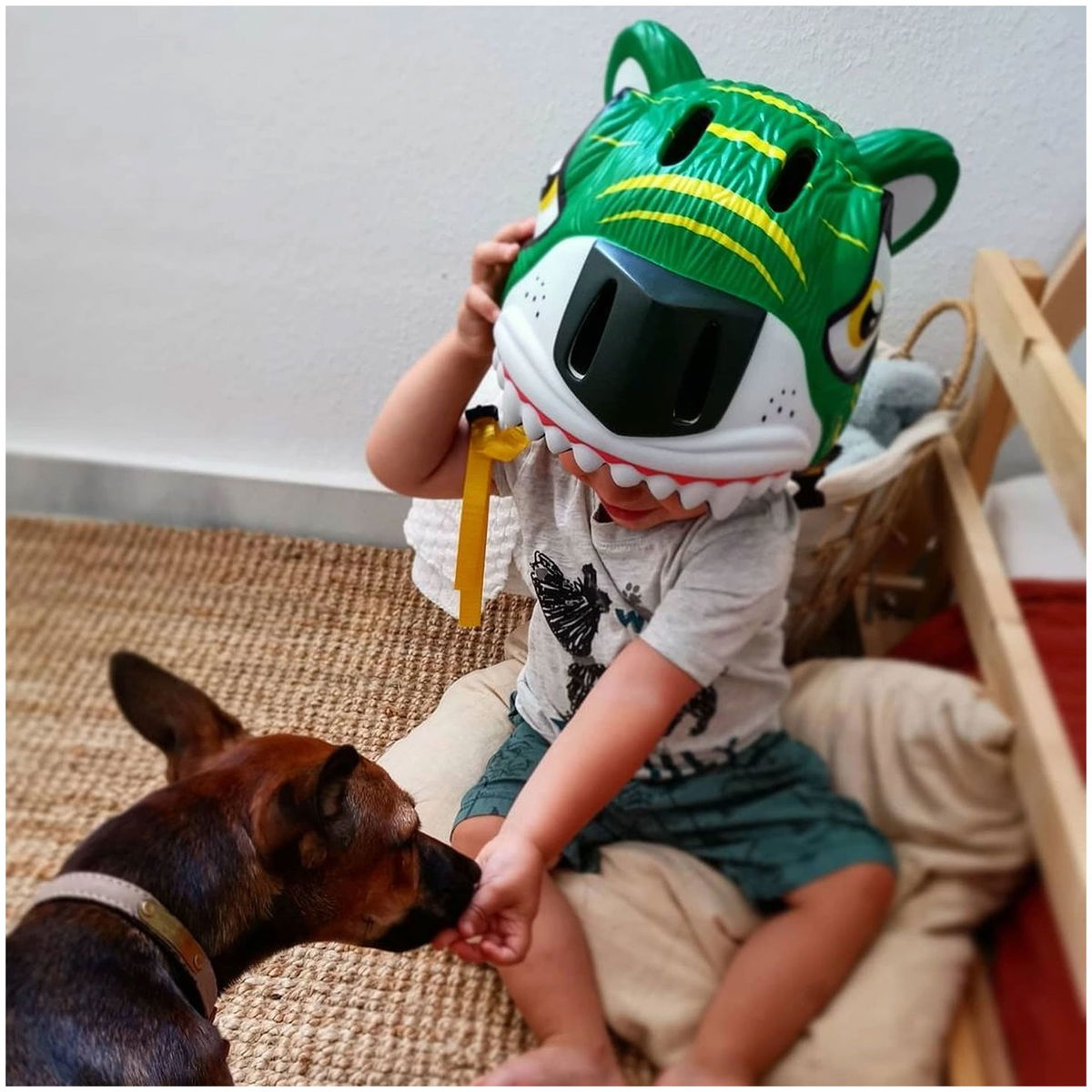 Crazy SafetyCrazy Safety   Helm Tier tiger grün