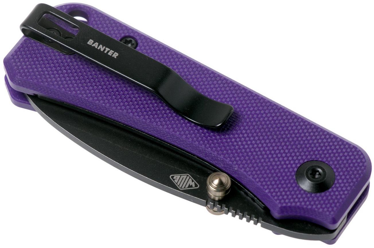 Civivi Baby Banter C19068S-4 Purple G10, Black Stonewashed zakmes, Ben Petersen design