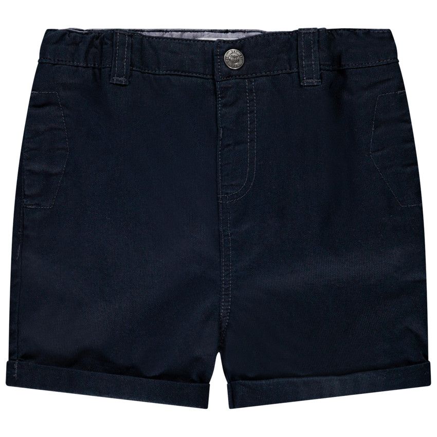 Bermuda effet jean pour bébé garçon - Bleu marine