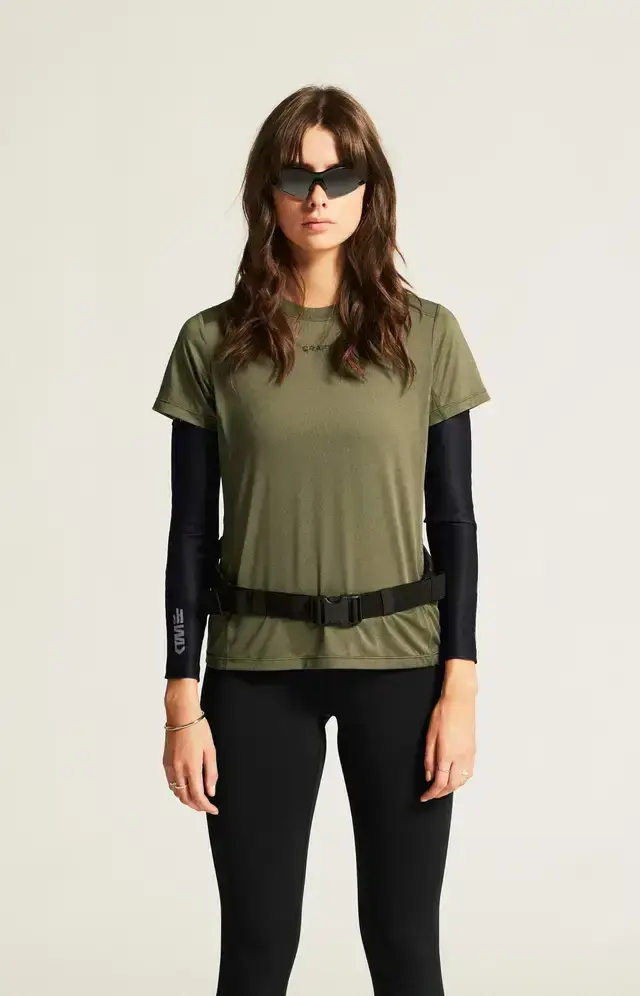 Craft ADV Essence 3 Hardloopshirt Korte Mouwen Groen Dames