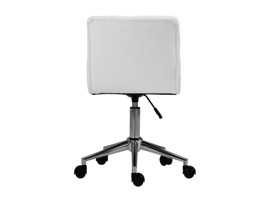 SVITA LINUS chaise de bureau chaise pivotante pour enfant revêtement en simili cuir blanc