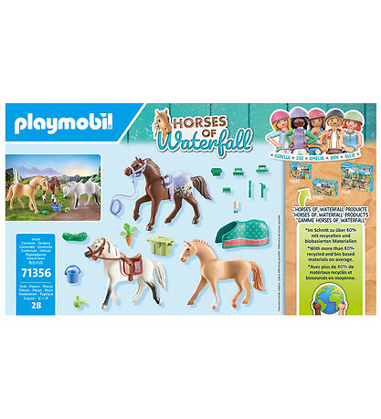 Playmobil Horses Of Waterfall - 3 Pferde: Morgan, Quarter Horse