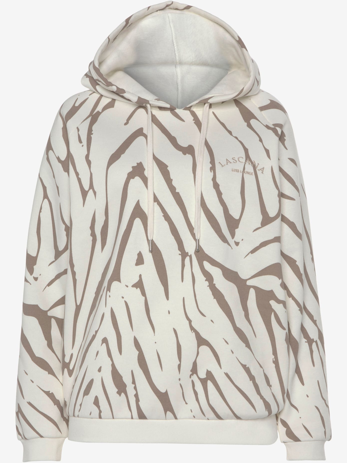 Sweatshirt à capuche avec motif zèbre