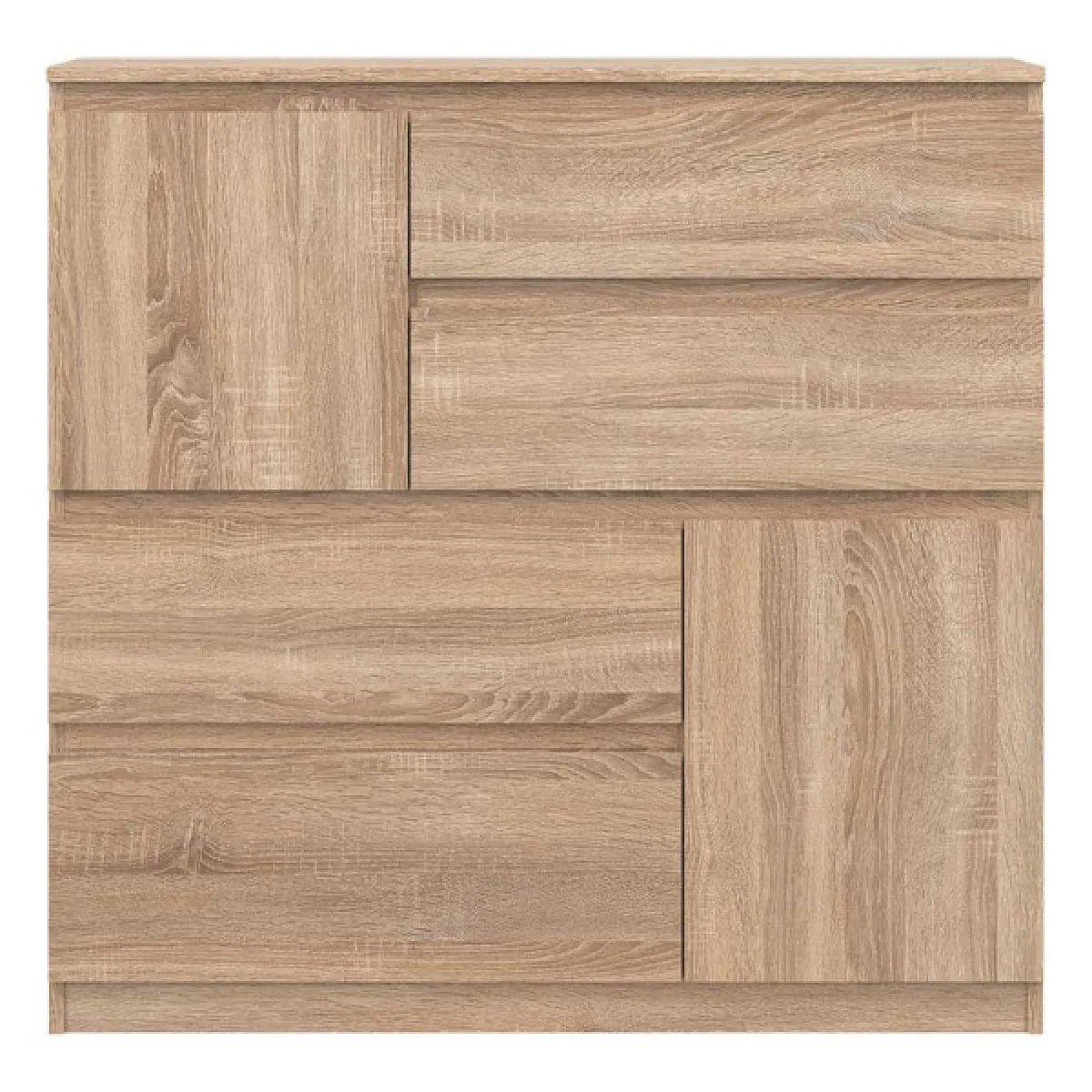 DansMaMaison Commode 4 tiroirs QIZ - Chêne clair