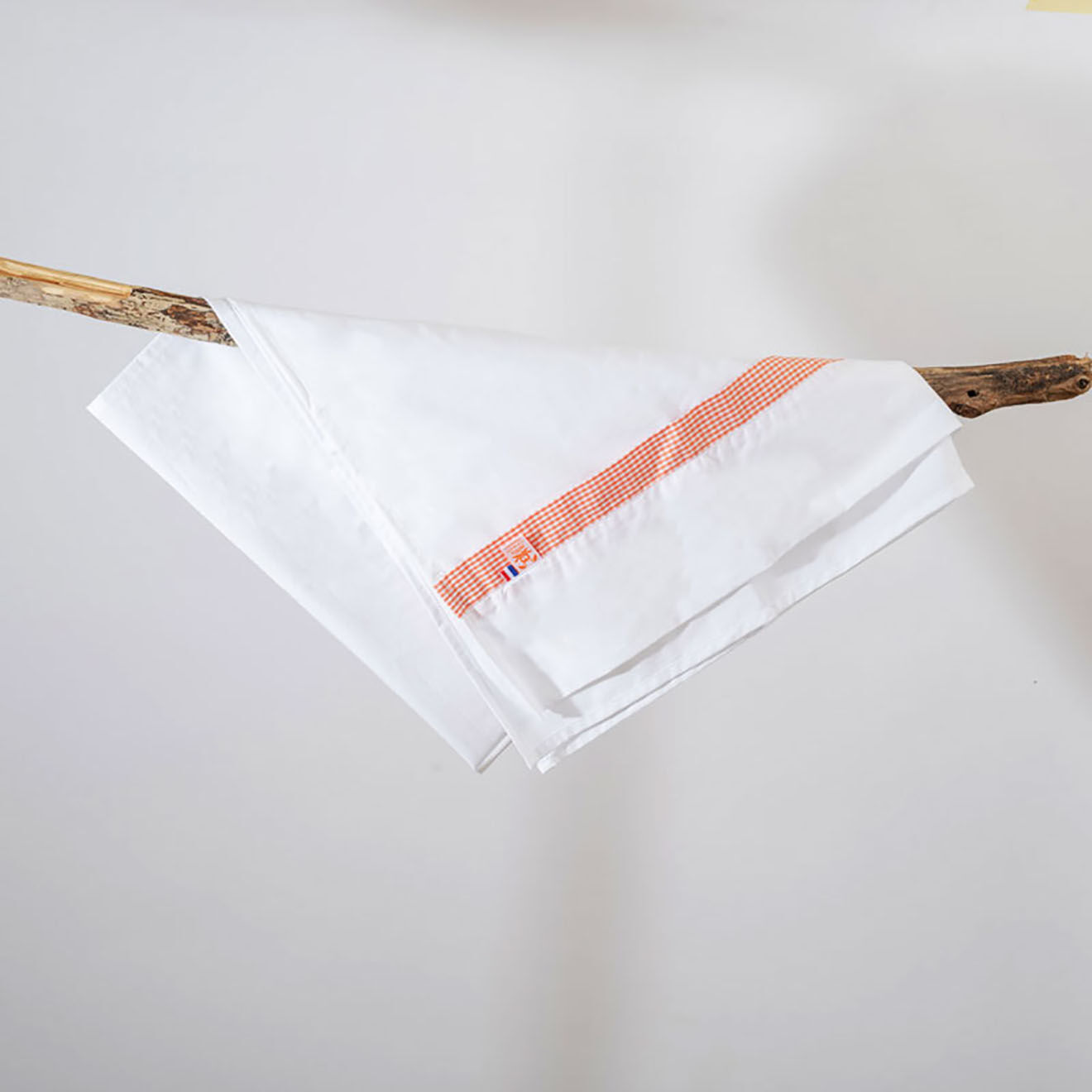 Papate Drap Plat en Coton Bio blanc - 80x110 cm