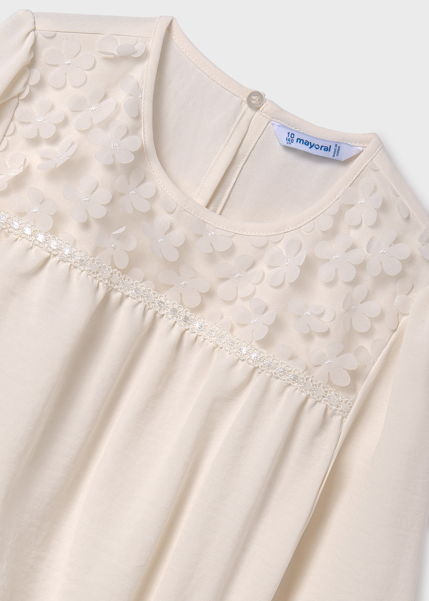 Blusa feminina de algodão combinada