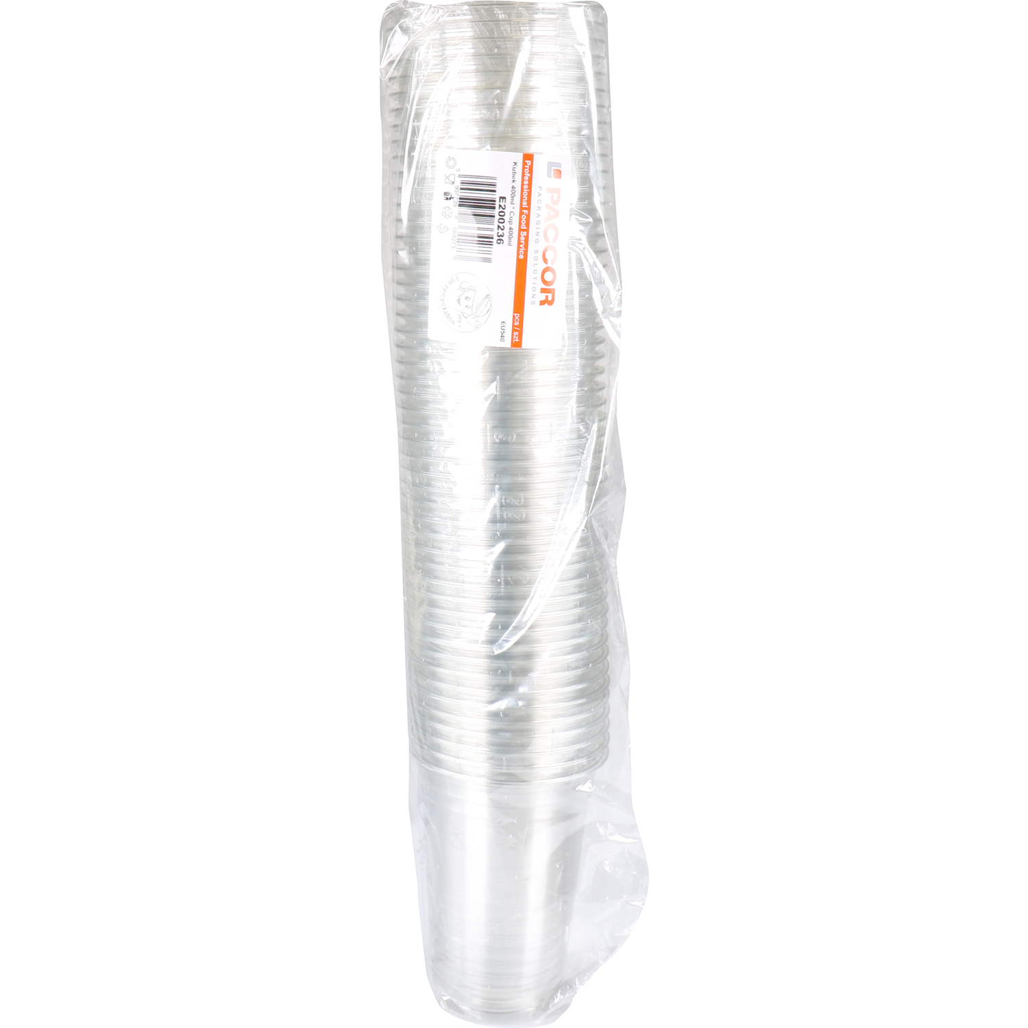 Glas, gerecycled PET, 129mm, 0.4l, transparant