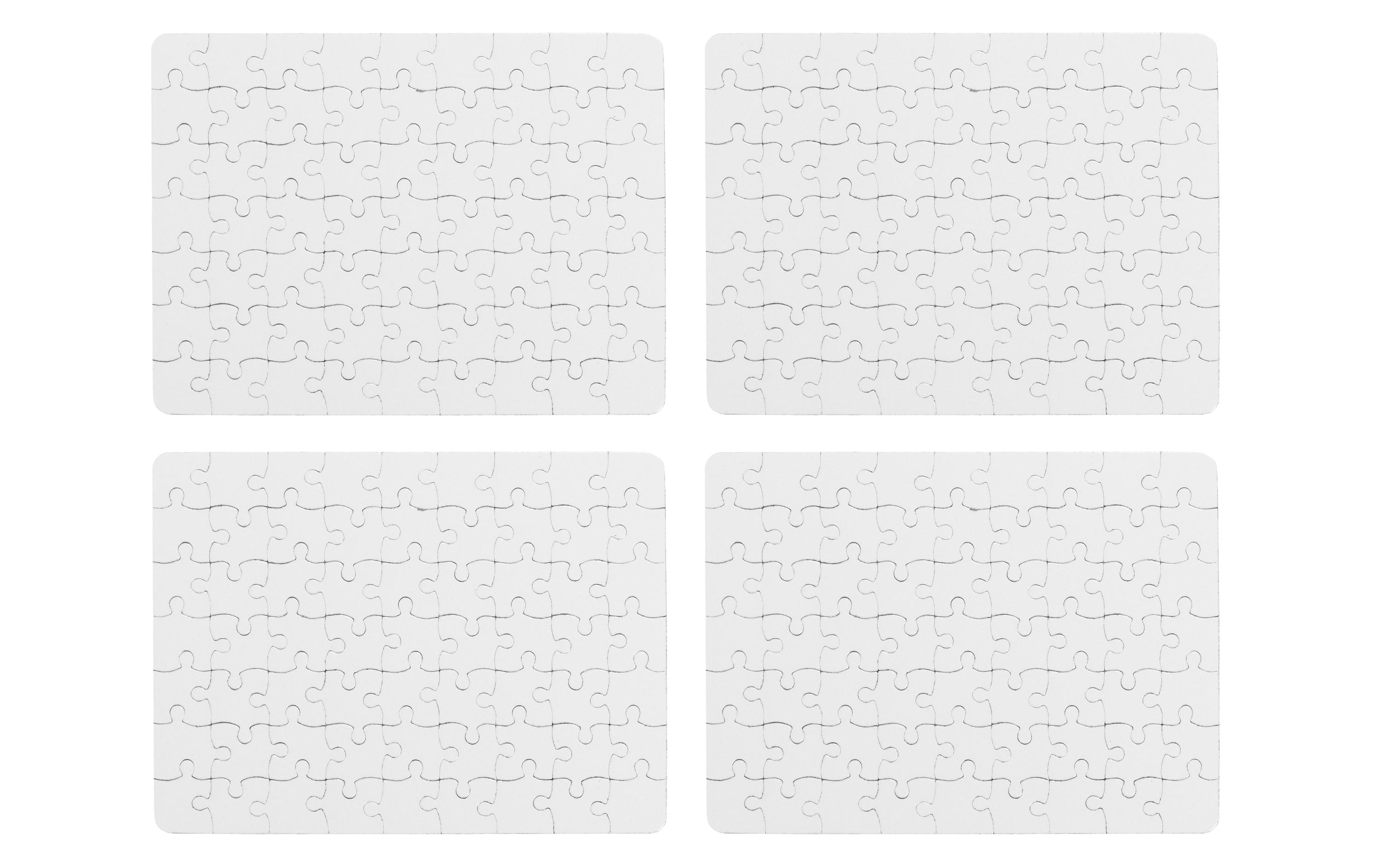 Papp-Puzzle zum Bemalen, A4, 4 StückPuzzle mit sublimationsfähiger Beschichtung