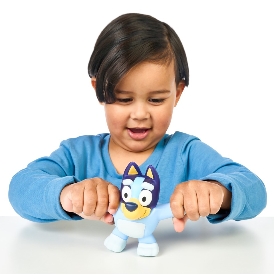 Strækbare Bluey og Bingo figurer