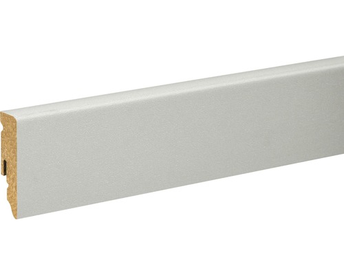 Plint, venstergrijs folie afwerking, FU062L, 15x58x2400 mm