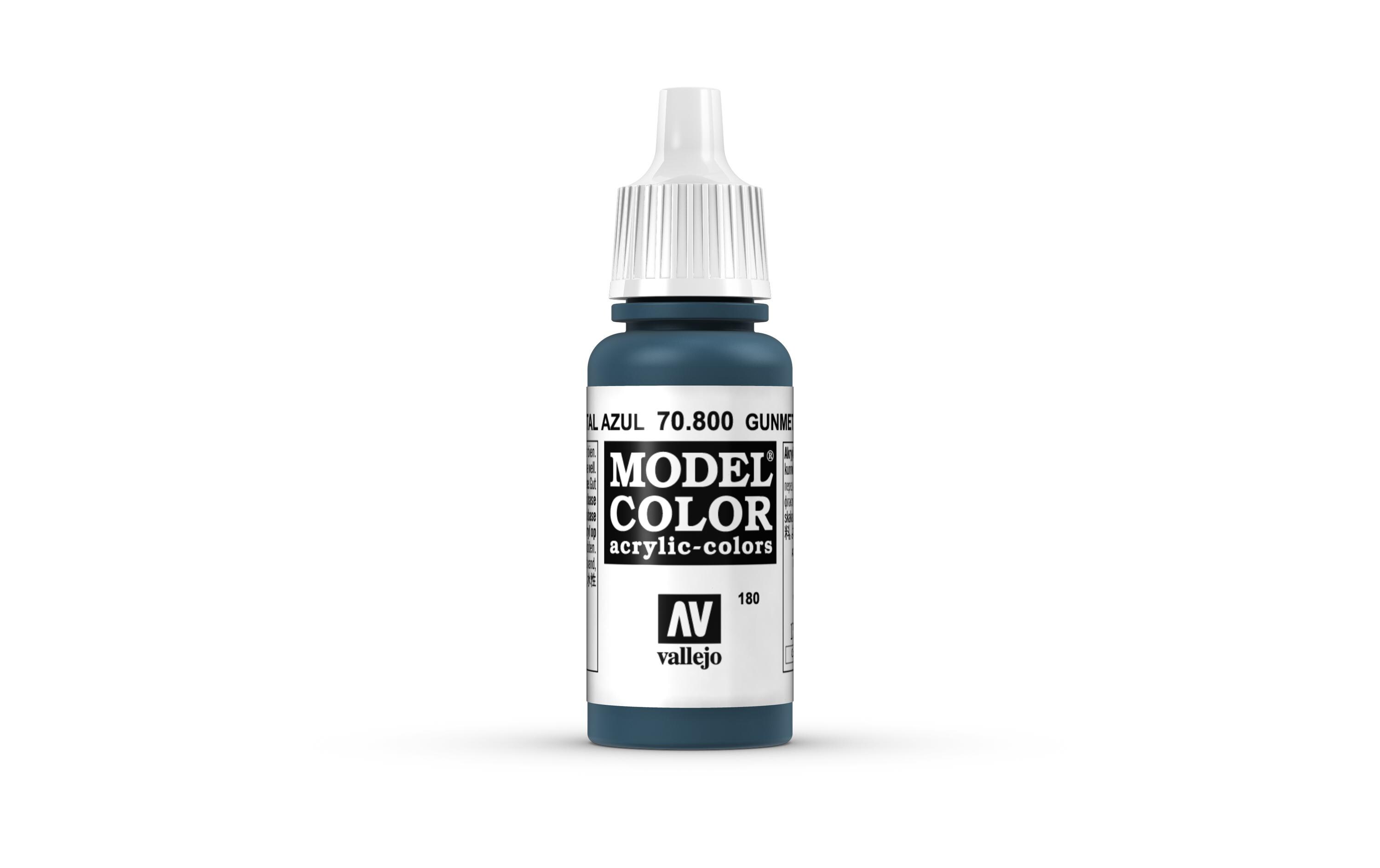 Acrylfarbe Metallic, Gunmetal Blau 17 mlModel Color Gunmetal Blue