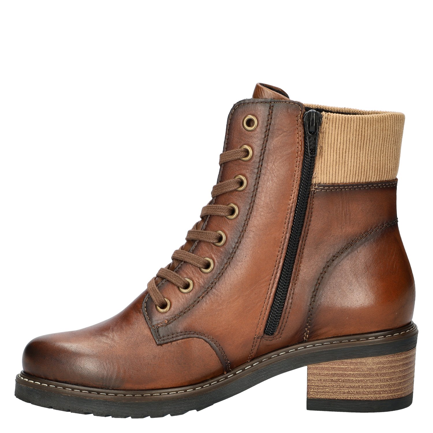 Remonte dames veterboot Remonte Cognac