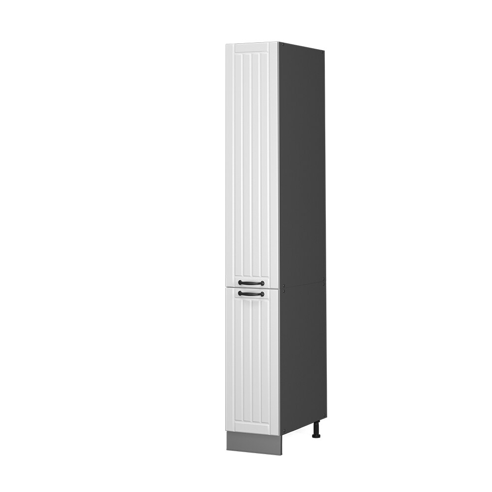 Vicco Apothekerhochschrank Küchenschrank Küchenmöbel Fame-Line Anthrazit Weiß Landhaus 30 cm modern