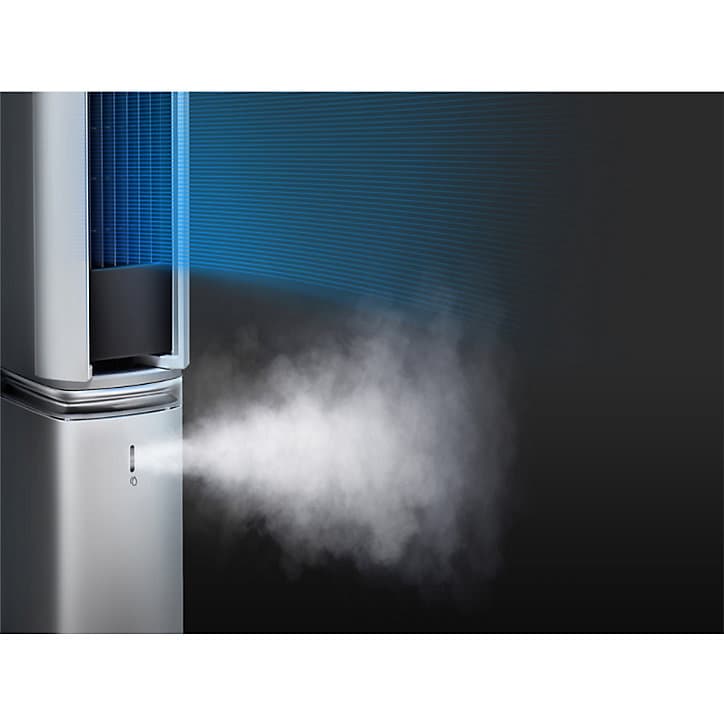 Colonne soufflante oscillante 3 en 1 (ventilateur chaud / froid, humidification) Optiméo 220W