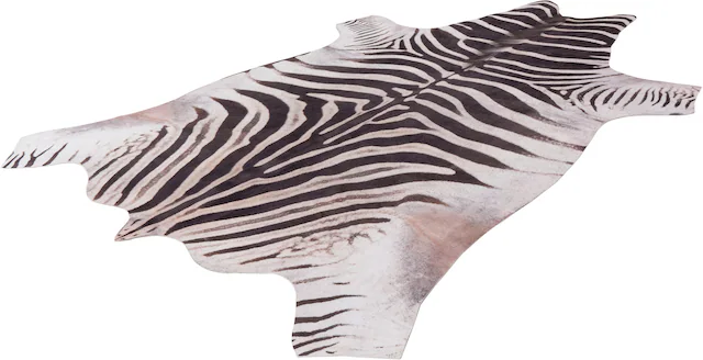 Obsession Fellteppich »my Toledo 192« fellförmig 5 mm Höhe Kunstfell, gedruckte Zebra-Optik, ideal im Wohnzimmer & Schlafzimmer