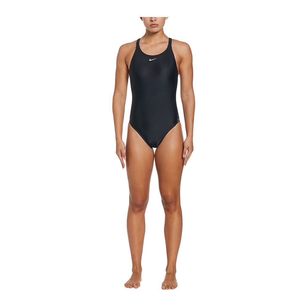 Nike Swim FASTBACK - Maillot de bain 1 pièce Femme black