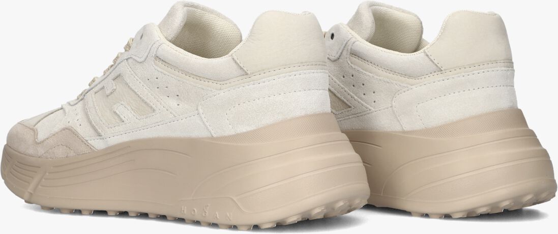 beige hogan lage sneakers h669 allacciato h