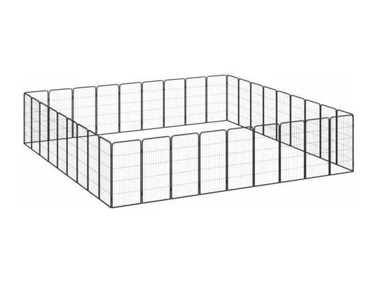 Parc pour chien 36 noire 500 x 400 x 100 cm 02_0043634