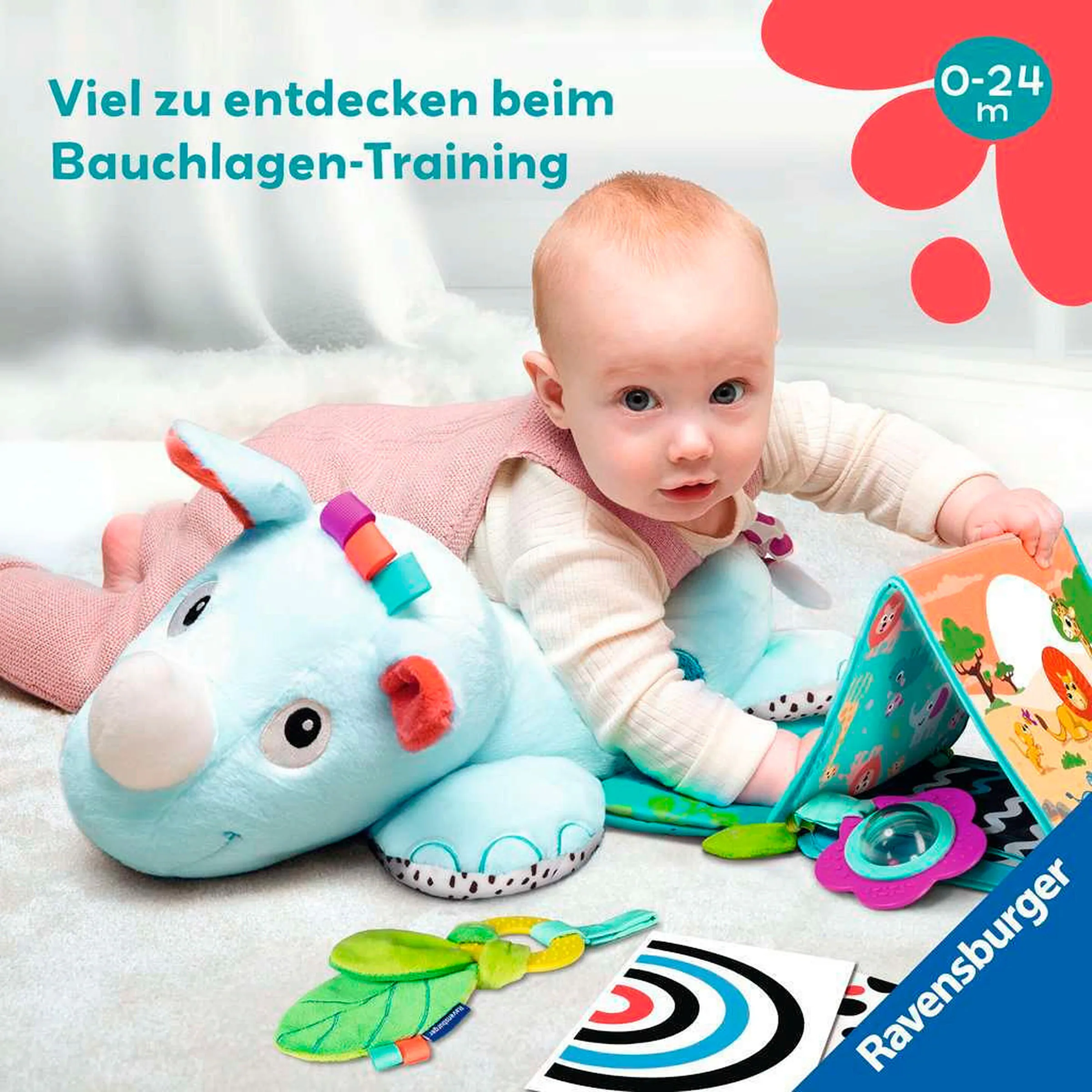 Ravensburger Nashorn Spielkissen (für die Bauchlage)