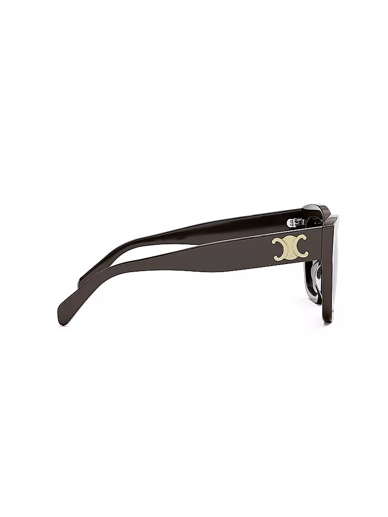 CELINE Triomphe schwarze eckige Sonnenbrille braun