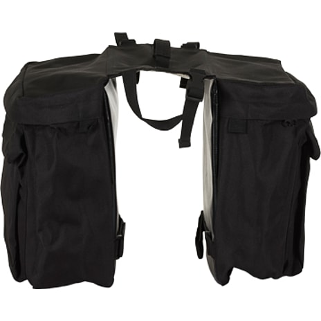 Cykeltaske dobbelt 31 x 30 x 13 cm - sort m.SCO logo