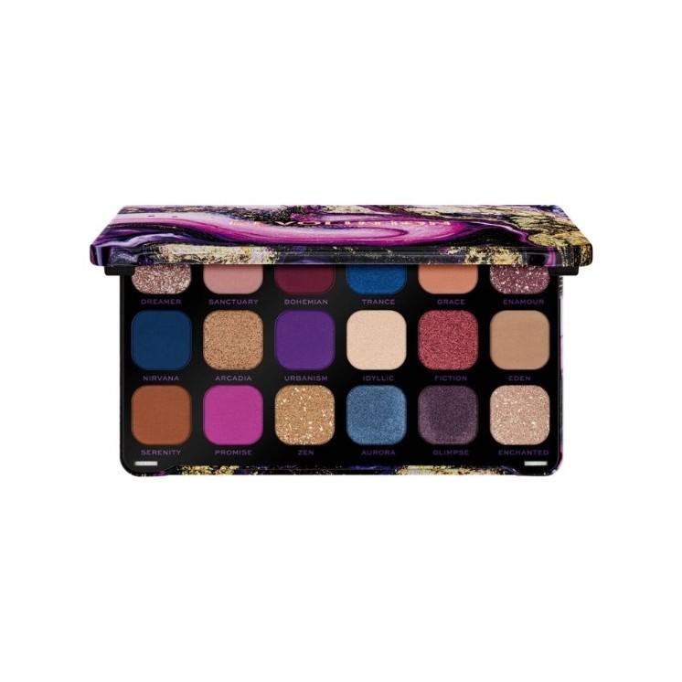 Revolution Palette mit 18 Lidschatten Flawless Eutopia 1,1 g
