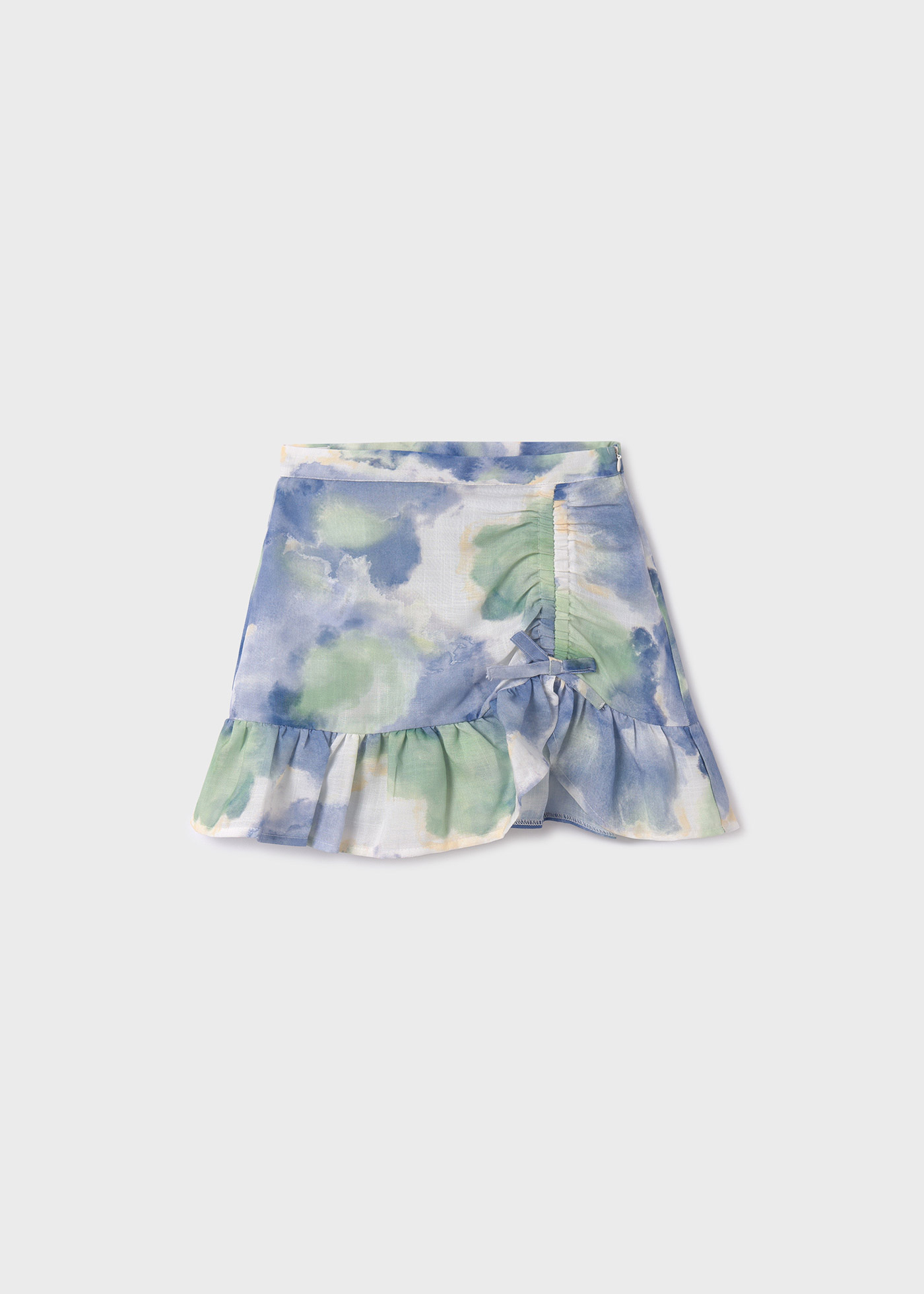 Saia franzida estampada para meninas